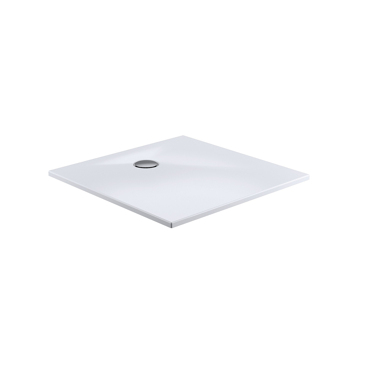 Marmor-Polymer Duschwanne Plan mit Punktablauf, Quadrat